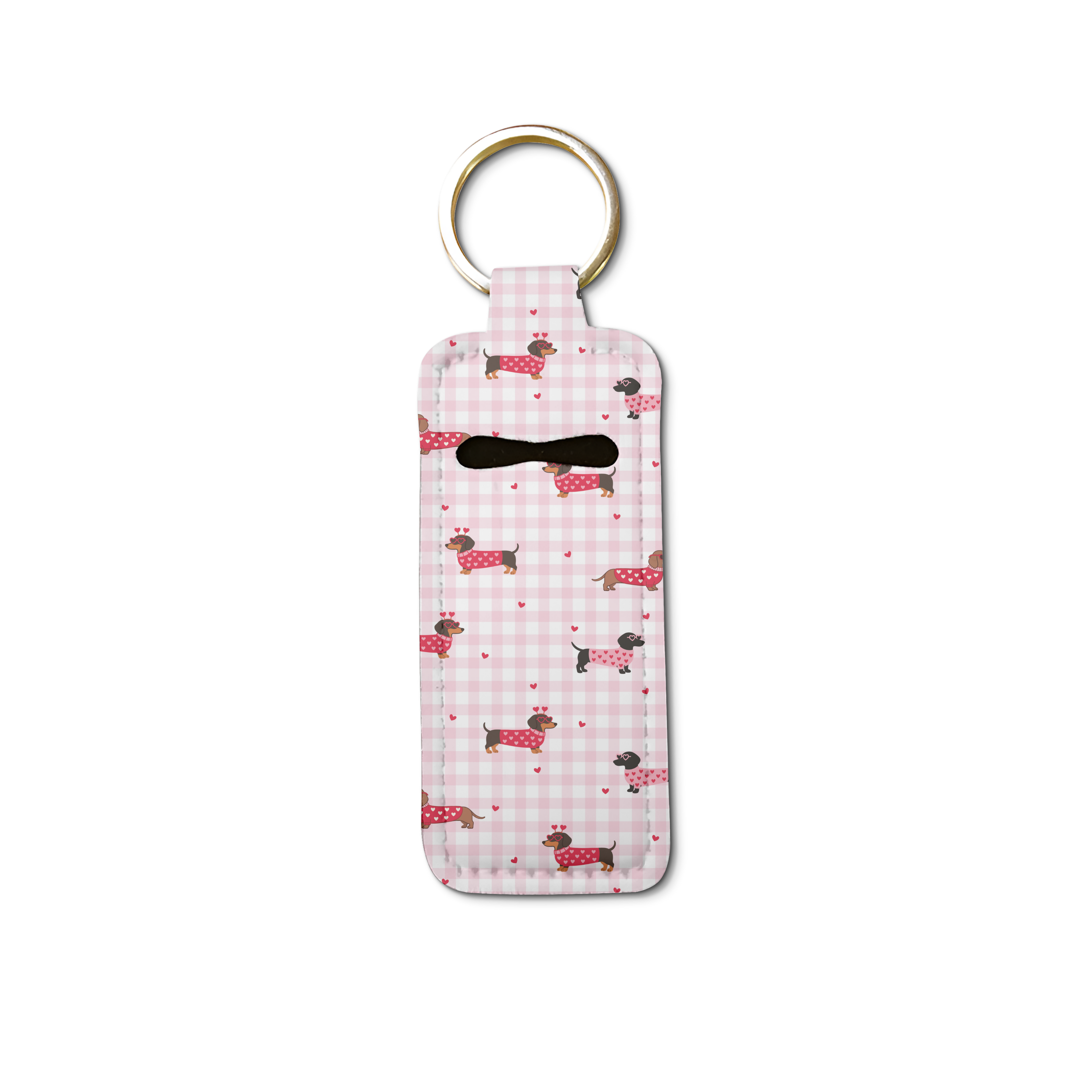 Puppy Love Lip Balm Pouch Keychain