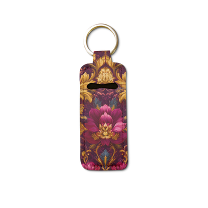 Gilded Dreams Lip Balm Pouch Keychain