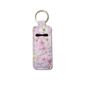 Lilac Whisper Lip Balm Pouch Keychain