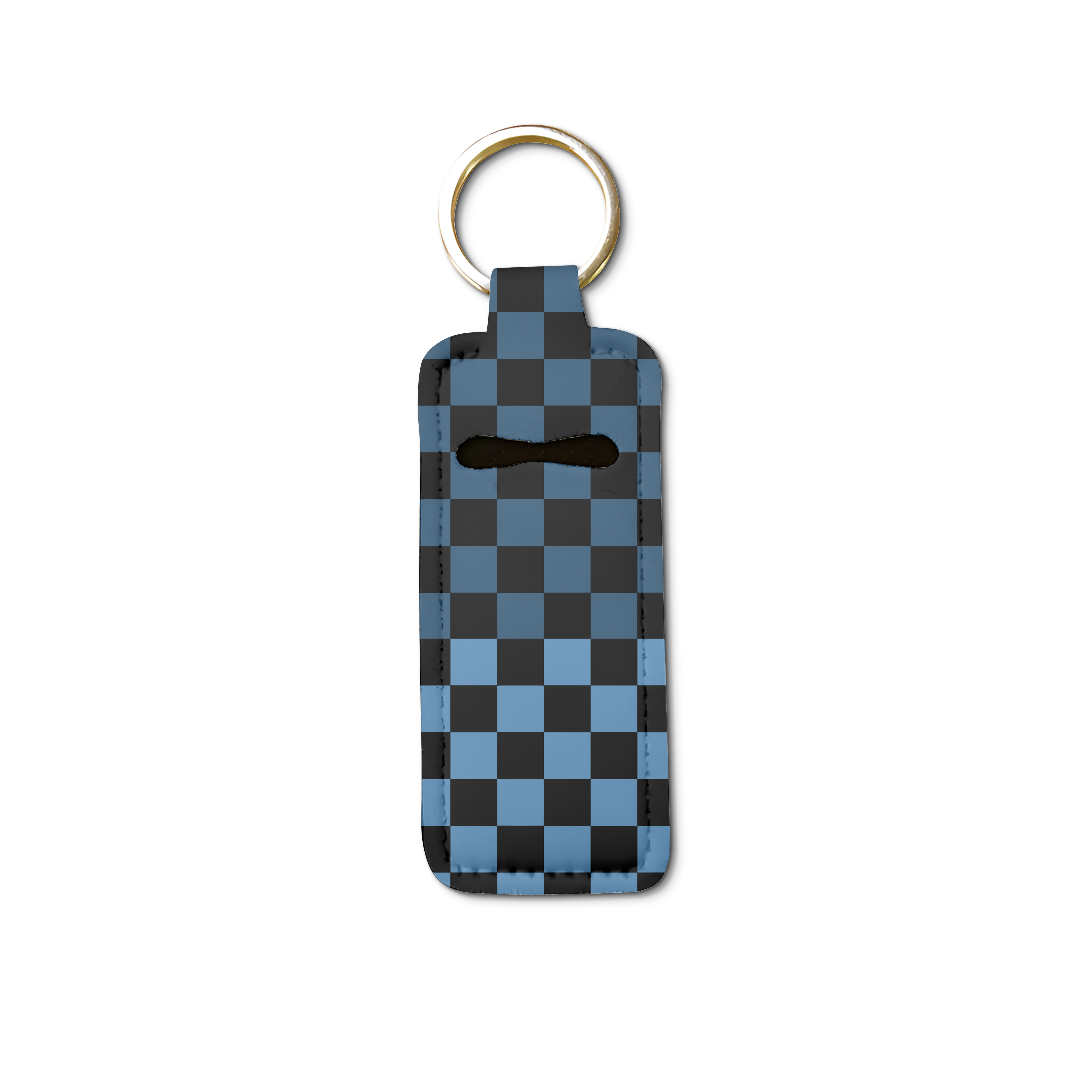 Split the Check Lip Balm Pouch Keychain