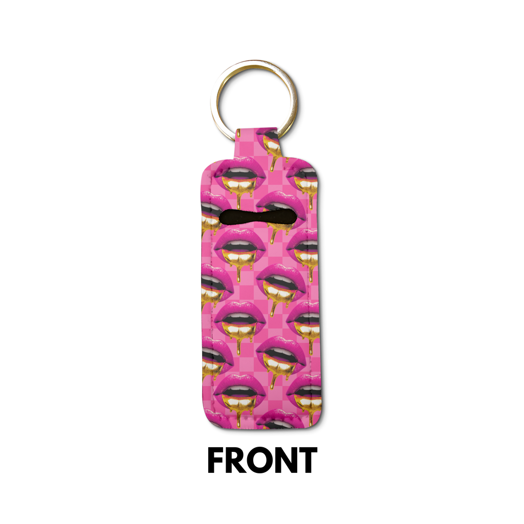 Ms Pouty Lip Balm Pouch Keychain