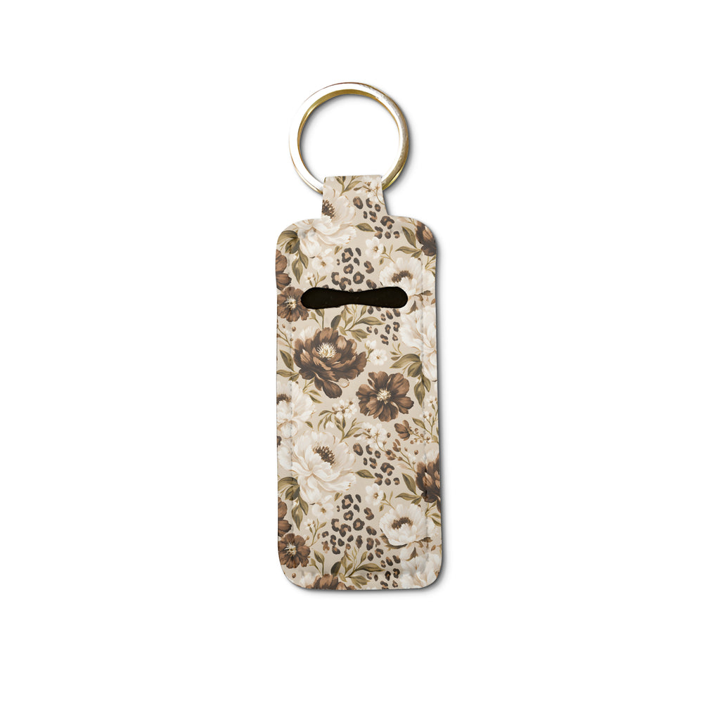 Cocoa Bloom Lip Balm Pouch Keychain