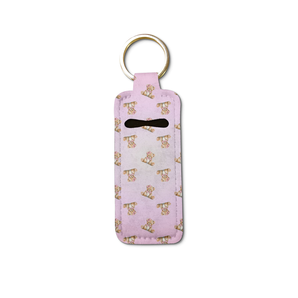Velvet Sugar Lip Balm Pouch Keychain