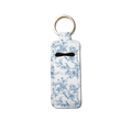Porcelain Bloom Lip Balm Pouch Keychain