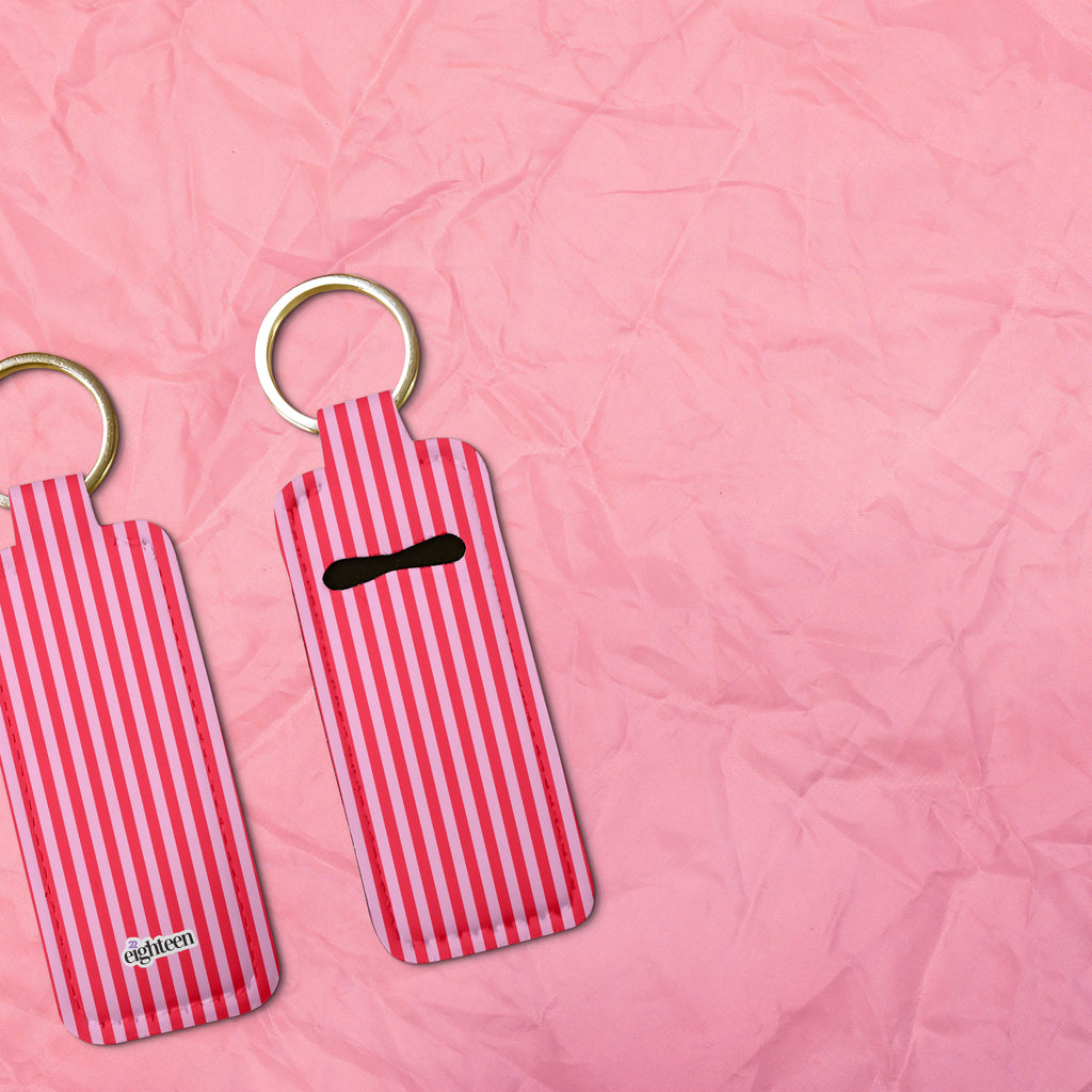 Heartline Lip Balm Pouch Keychain