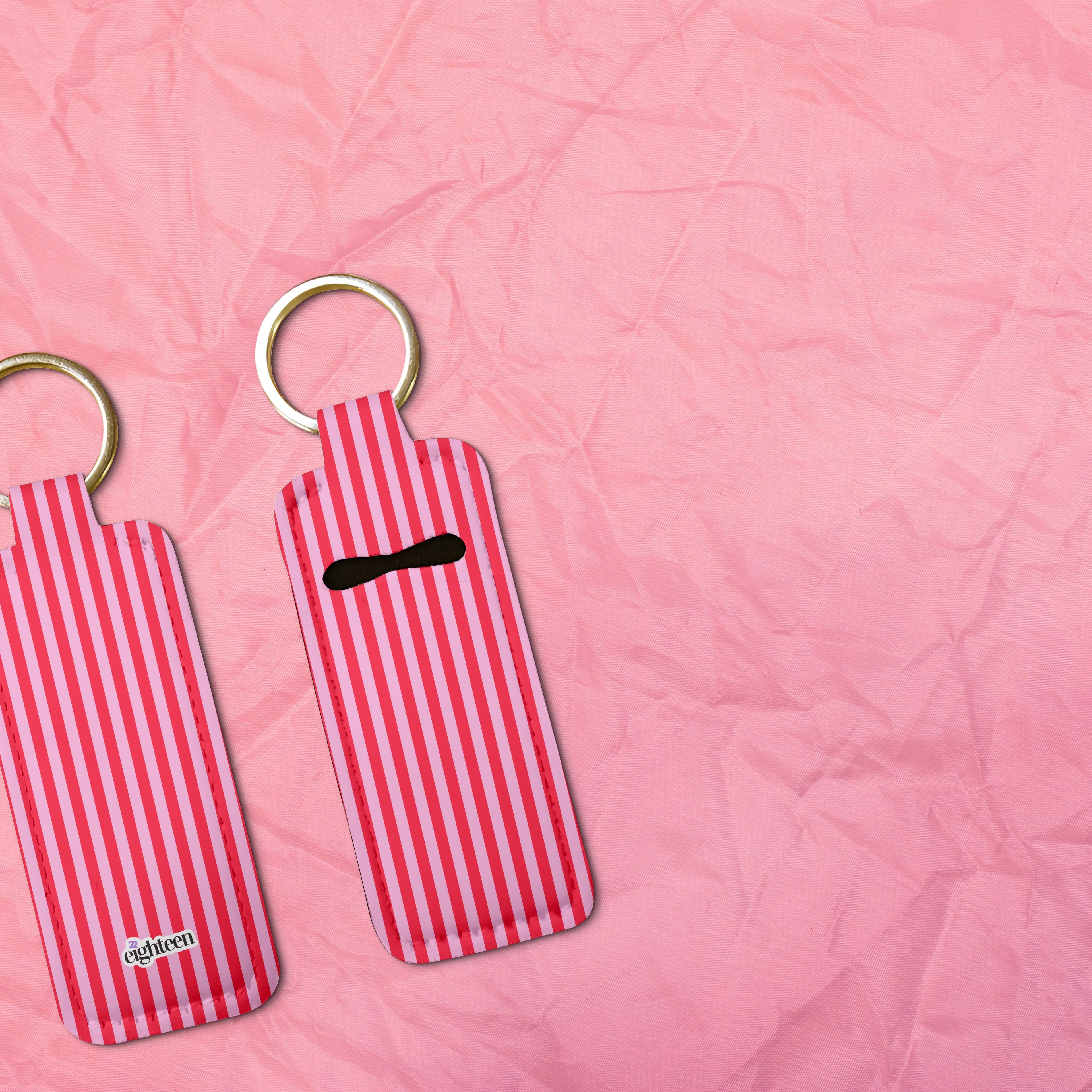 Heartline Lip Balm Pouch Keychain