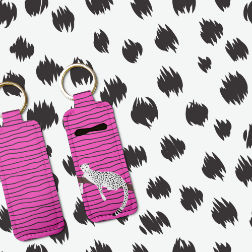 Big Ferocious Lip Balm Pouch Keychain