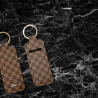 Chocolatte Check, Please! Lip Balm Pouch Keychain
