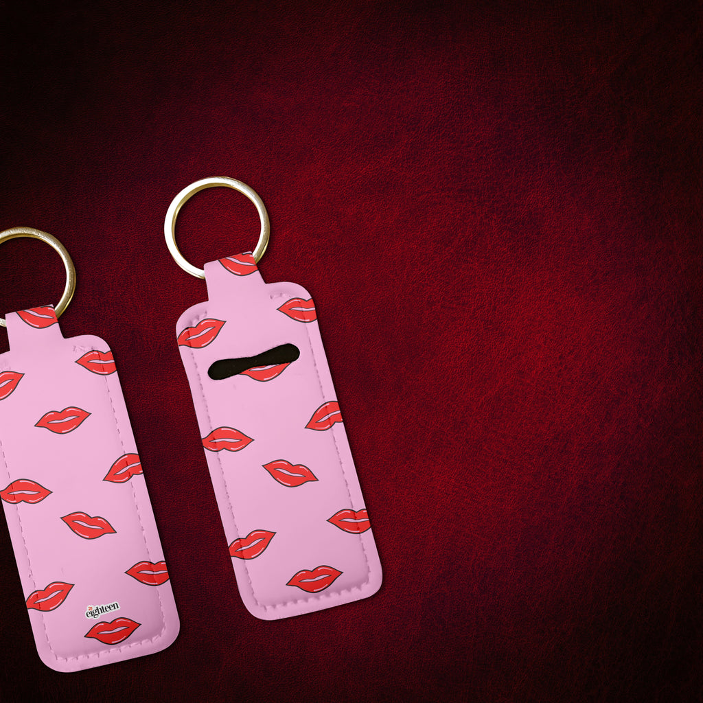 Kiss, Kiss Lip Balm Pouch Keychain