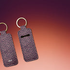 Midnight Plum Lip Balm Pouch Keychain