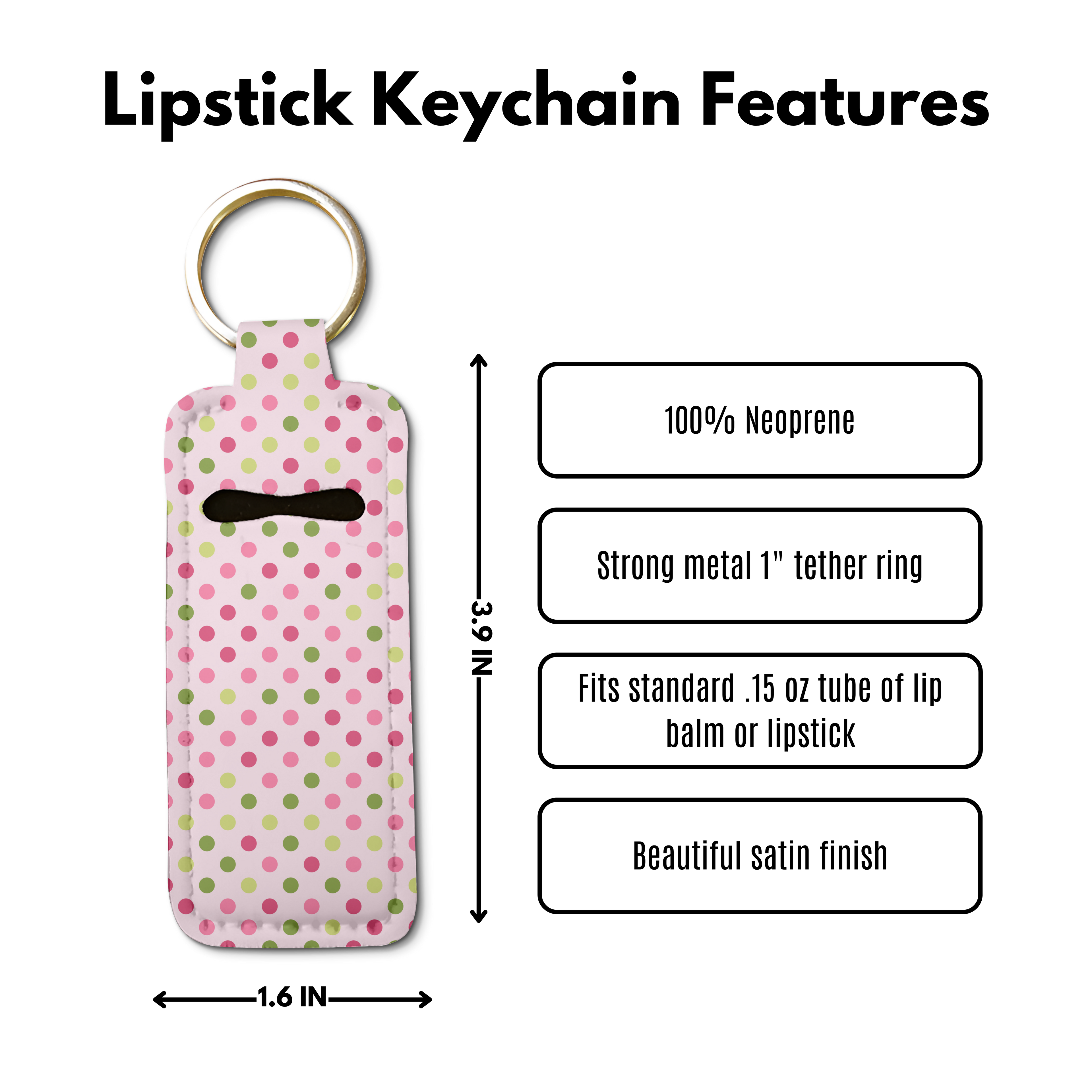 Sweet Spot Lip Balm Pouch Keychain