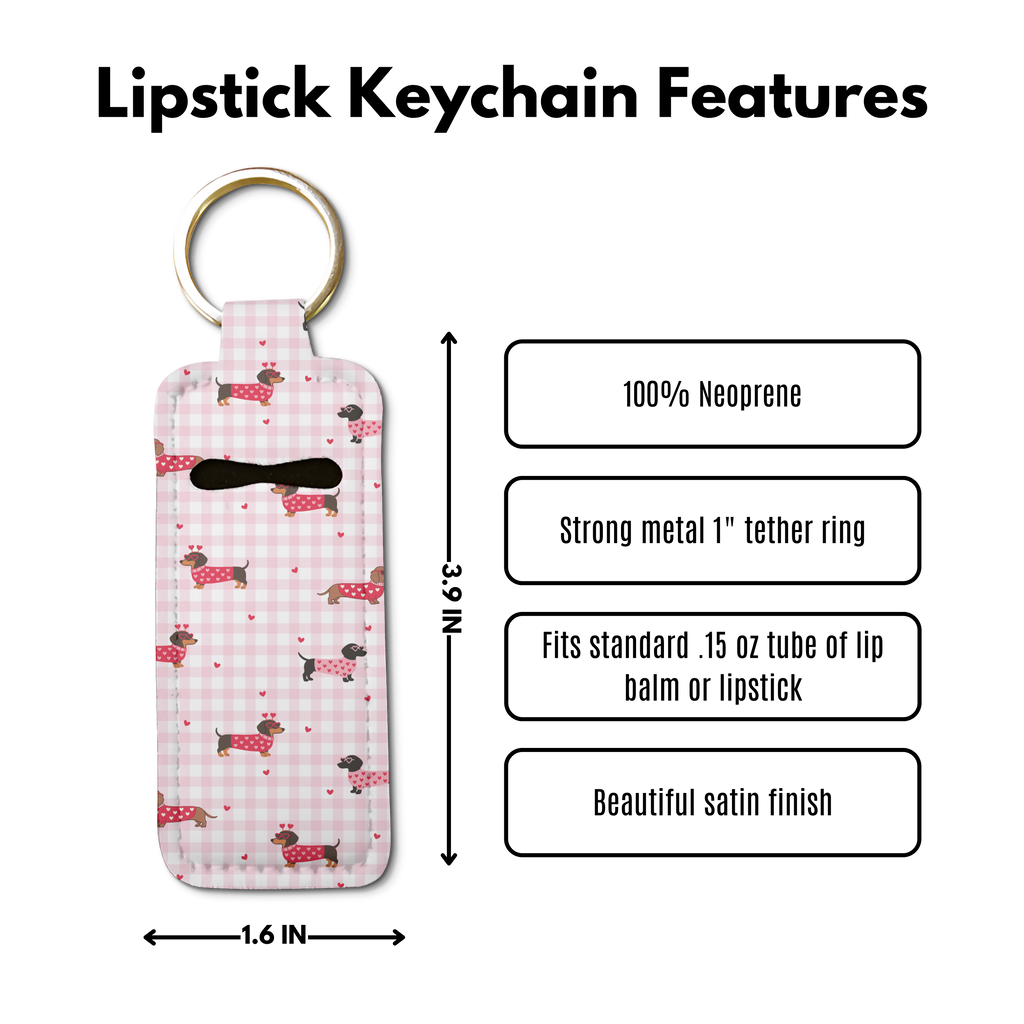 Puppy Love Lip Balm Pouch Keychain