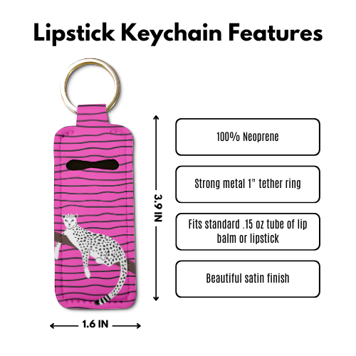 Big Ferocious Lip Balm Pouch Keychain