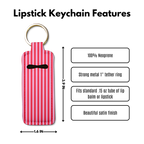Heartline Lip Balm Pouch Keychain