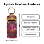 Gilded Dreams Lip Balm Pouch Keychain