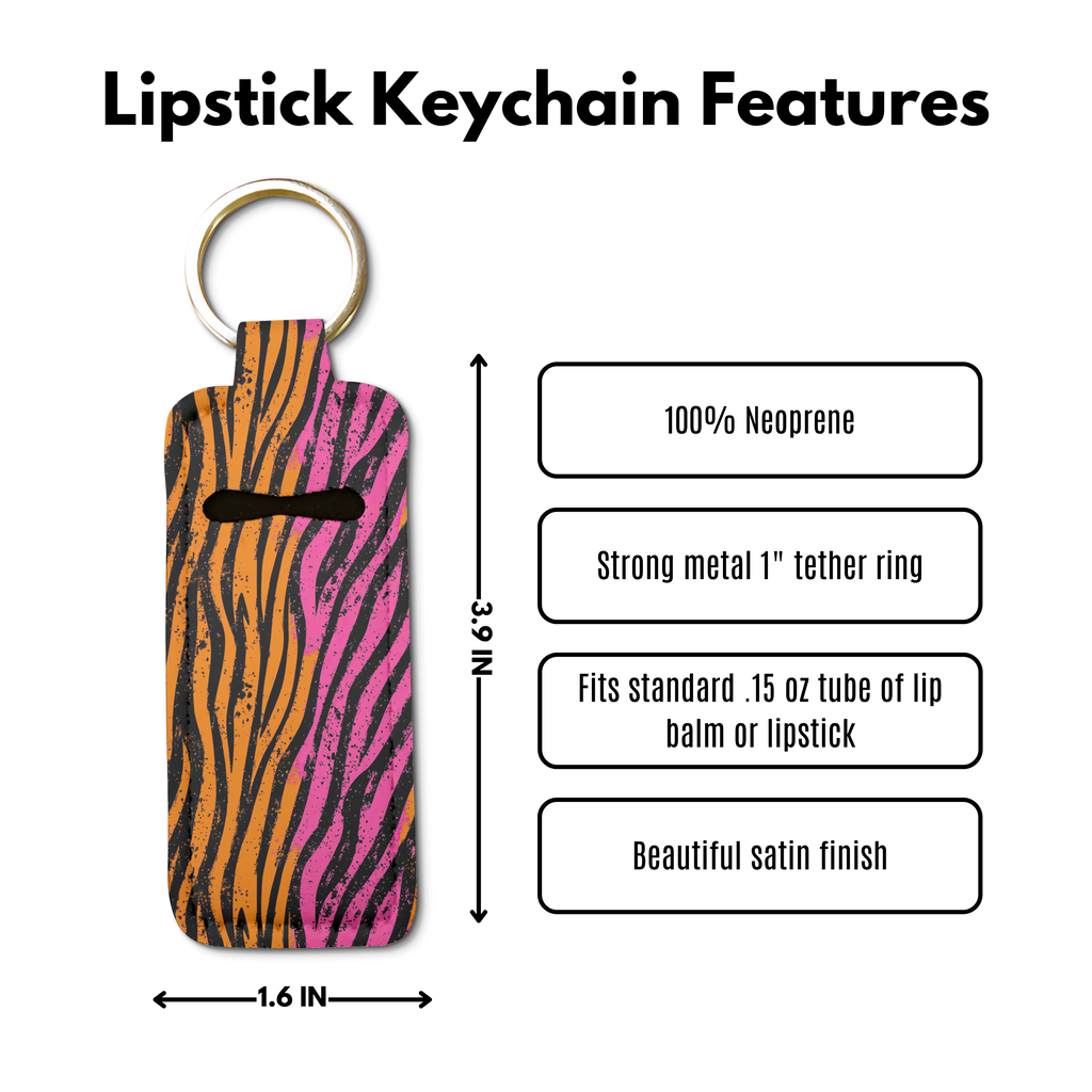 Wild Heat Lip Balm Pouch Keychain