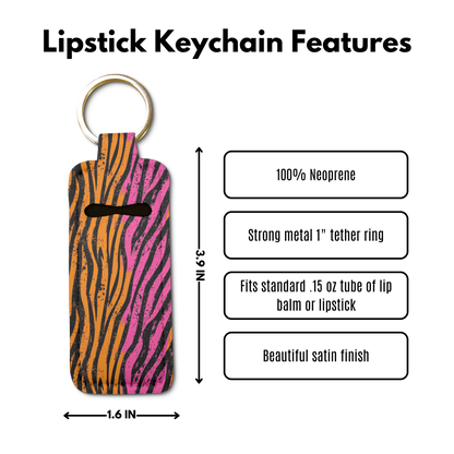 Wild Heat Lip Balm Pouch Keychain