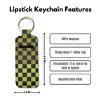 Split the Check Lip Balm Pouch Keychain