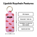 Kiss, Kiss Lip Balm Pouch Keychain