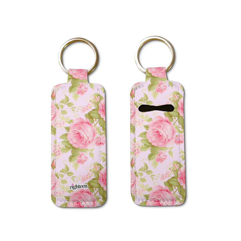 Forever Floral Lip Balm Pouch Keychain