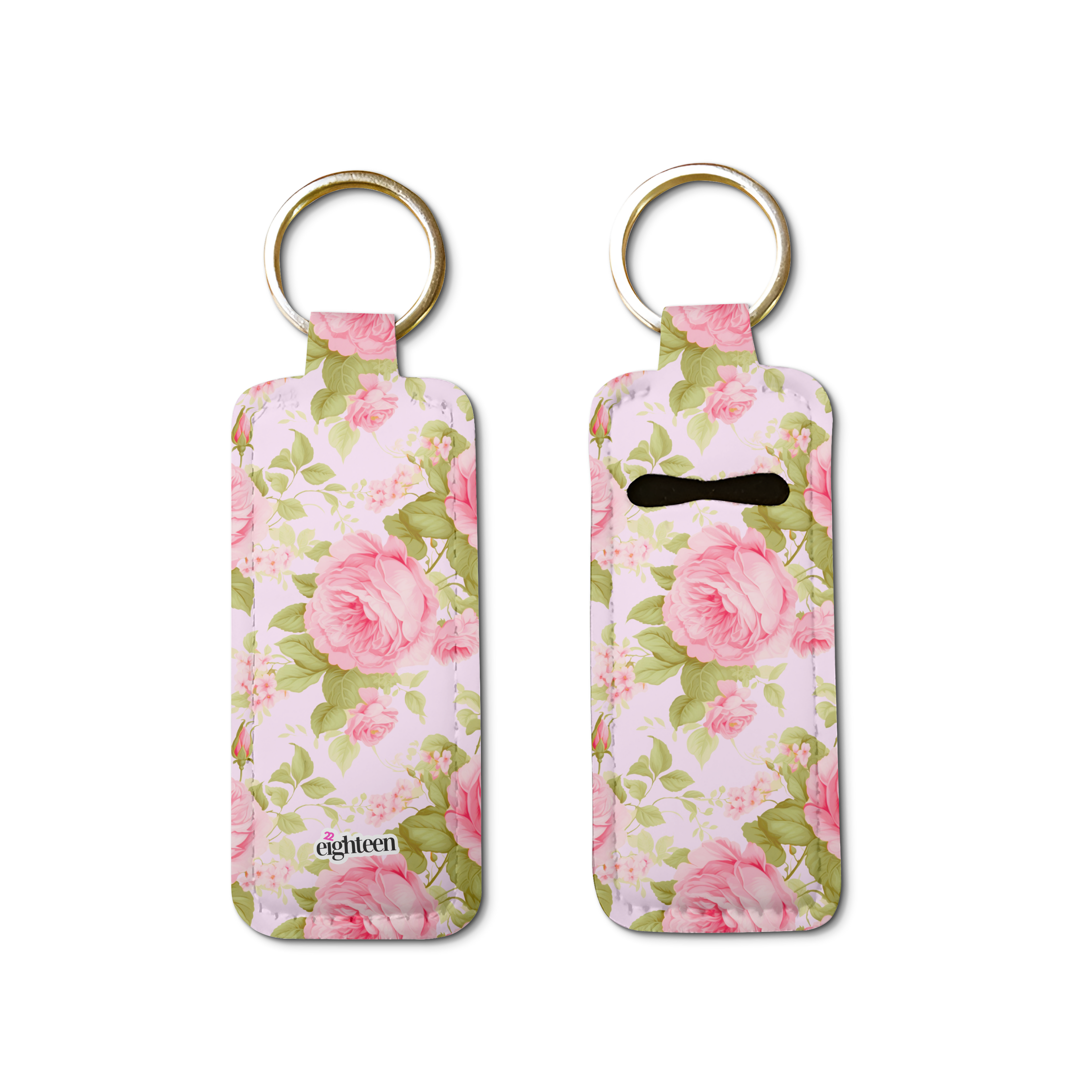 Forever Floral Lip Balm Pouch Keychain