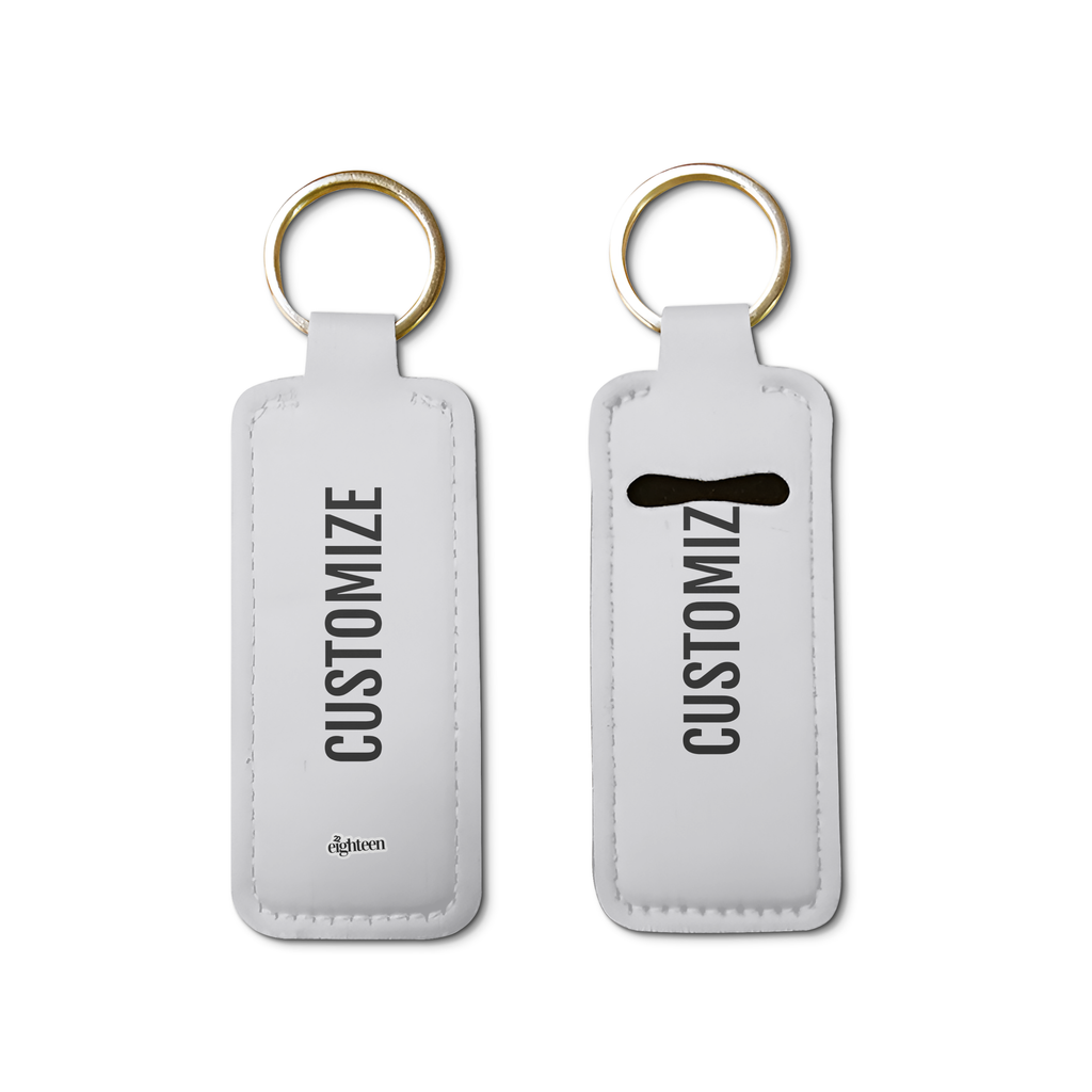 Custom Lip Balm Pouch Keychain
