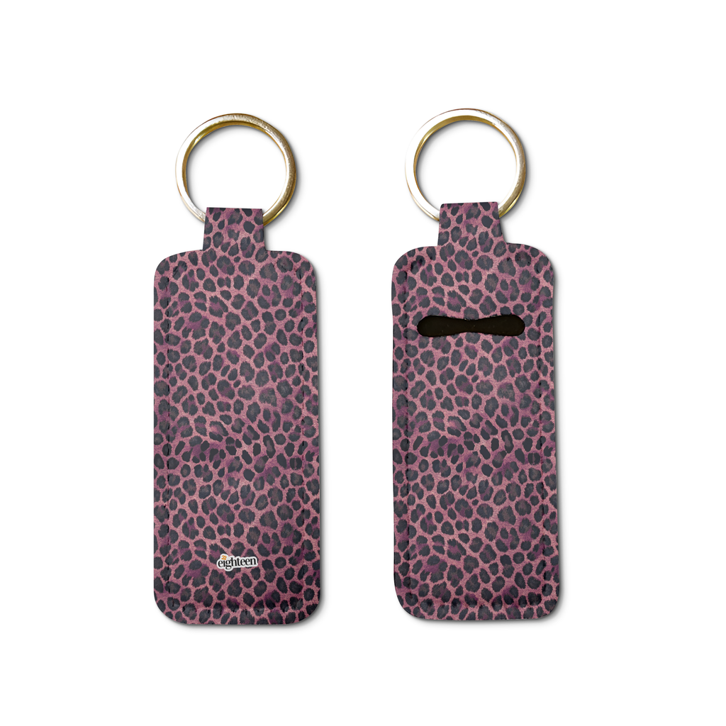 Midnight Plum Lip Balm Pouch Keychain