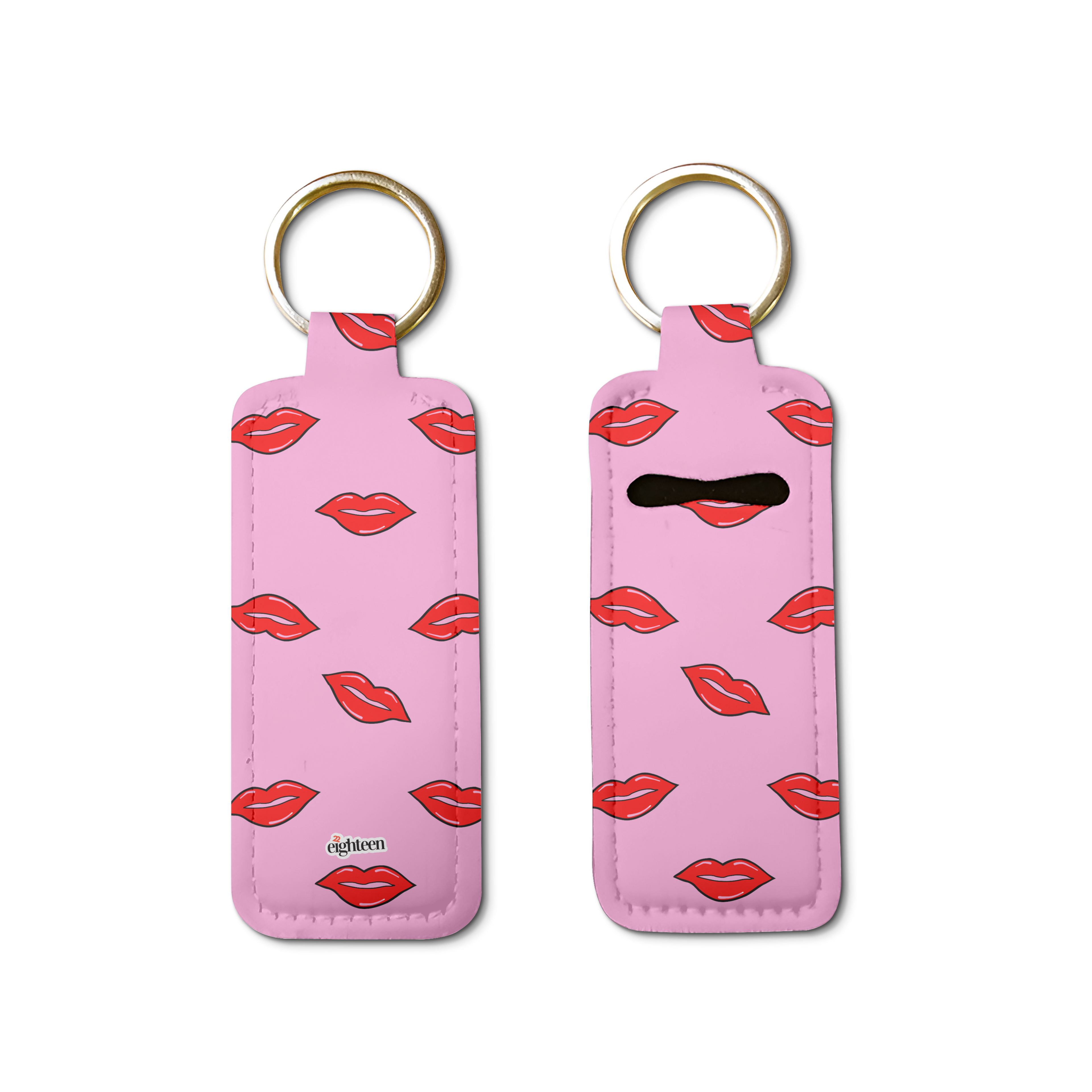 Kiss, Kiss Lip Balm Pouch Keychain