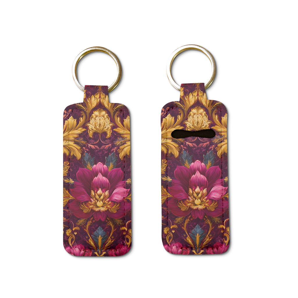 Gilded Dreams Lip Balm Pouch Keychain