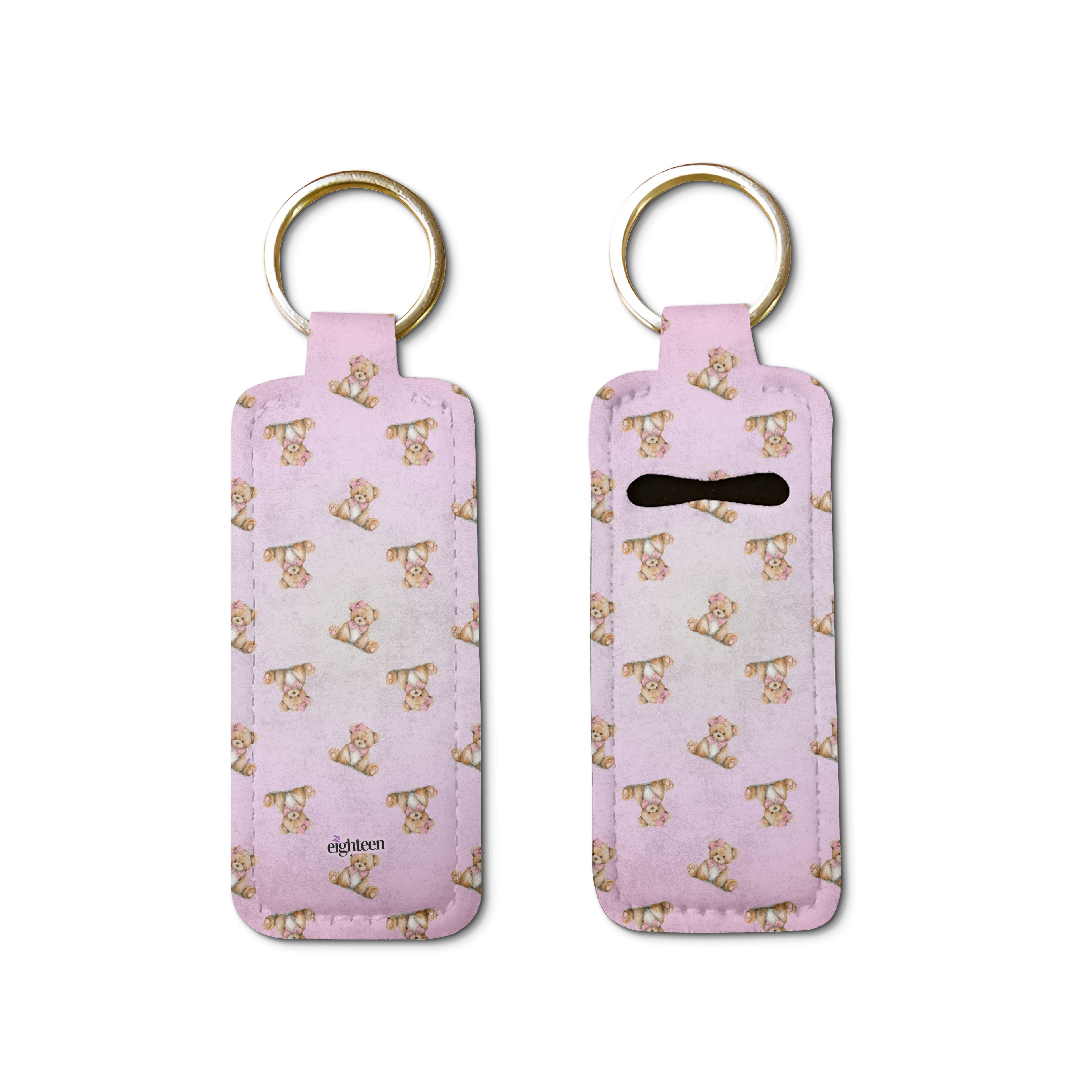 Velvet Sugar Lip Balm Pouch Keychain