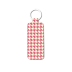 Houndstooth Lip Balm Pouch Keychain