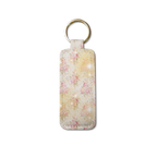 Vintage Bloom Lip Balm Pouch Keychain
