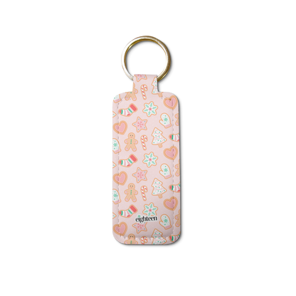 Gingerbread Bae Lip Balm Pouch Keychain