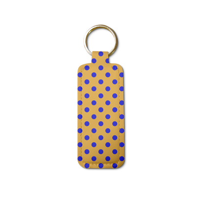 Black Sorority Polka Dot Lip Balm Pouch Keychain