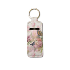 Vintage Bloom Lip Balm Pouch Keychain