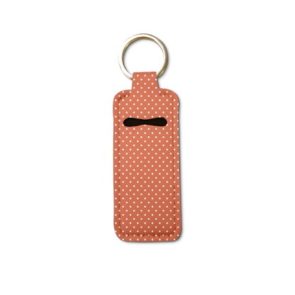 Dotty Lip Balm Pouch Keychain