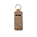 Lux Leopard Lip Balm Pouch Keychain