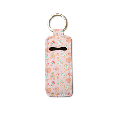 Gingerbread Bae Lip Balm Pouch Keychain
