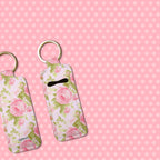 Forever Floral Lip Balm Pouch Keychain