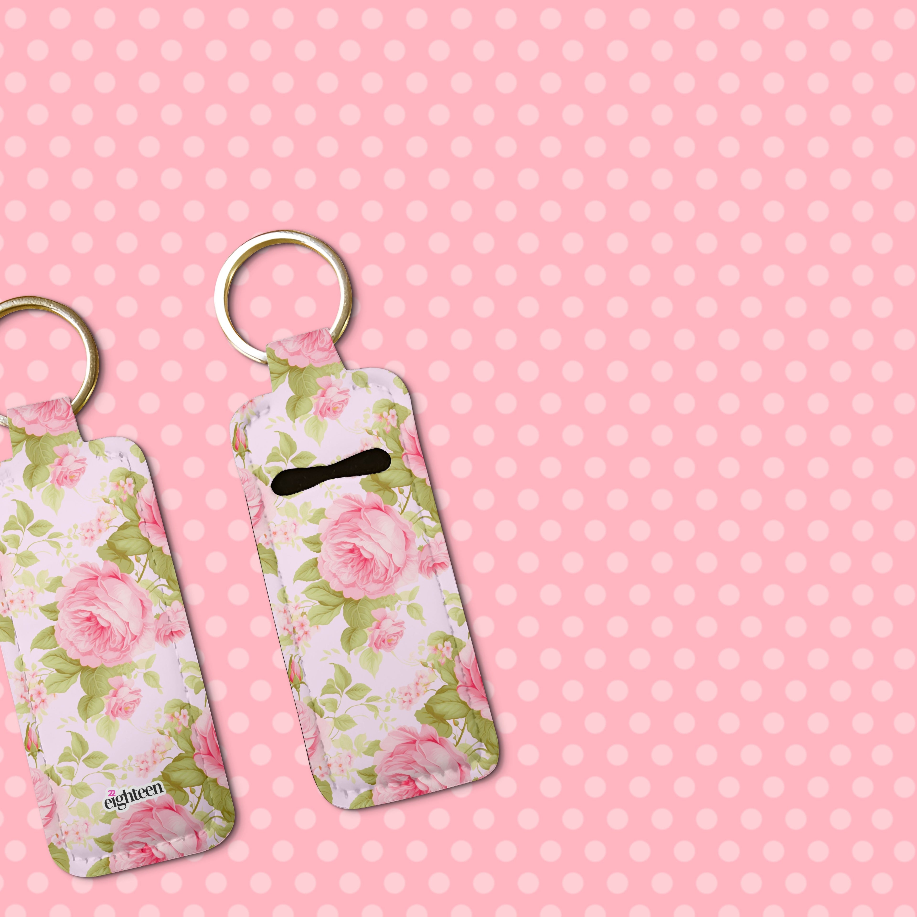 Forever Floral Lip Balm Pouch Keychain