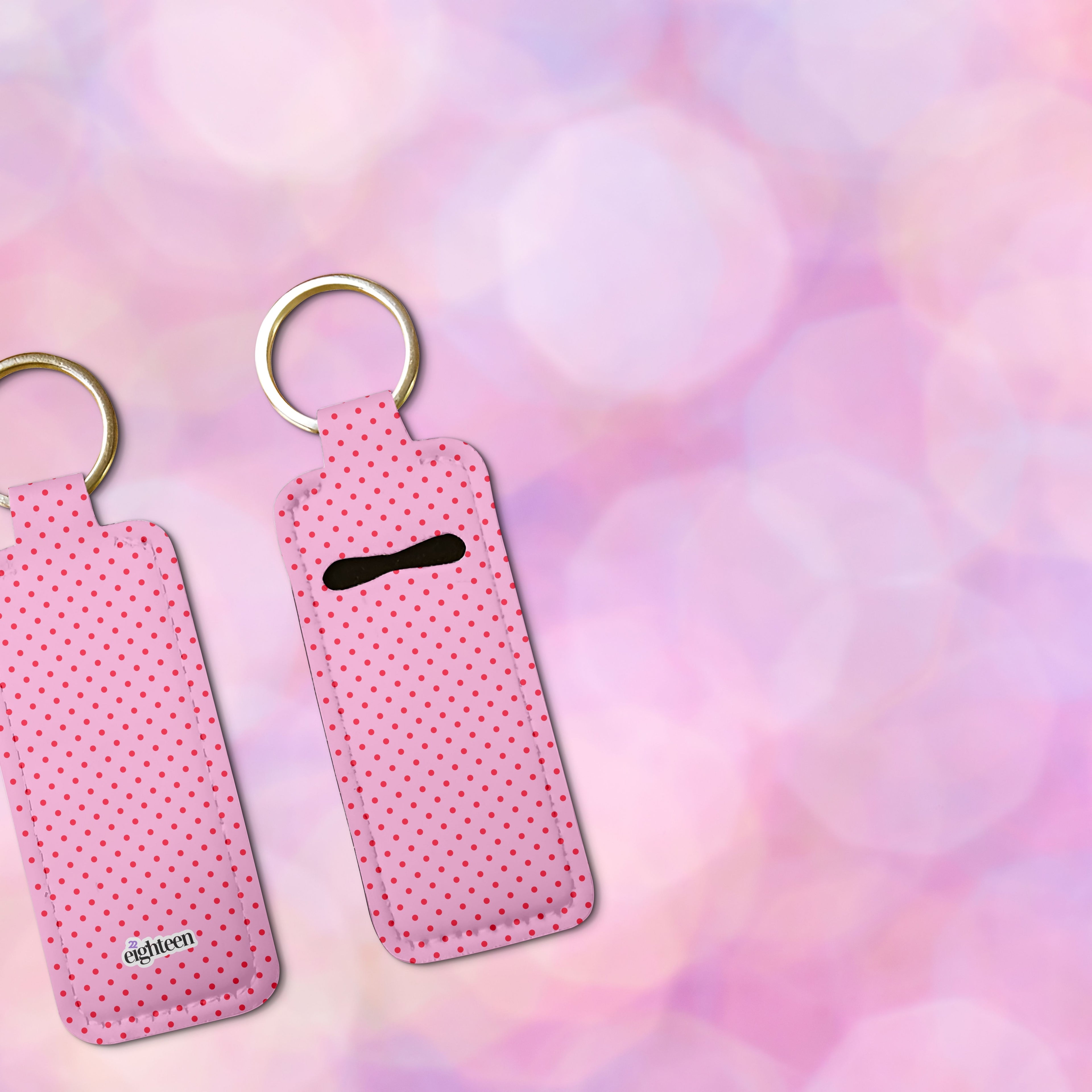Love Dotty Lip Balm Pouch Keychain