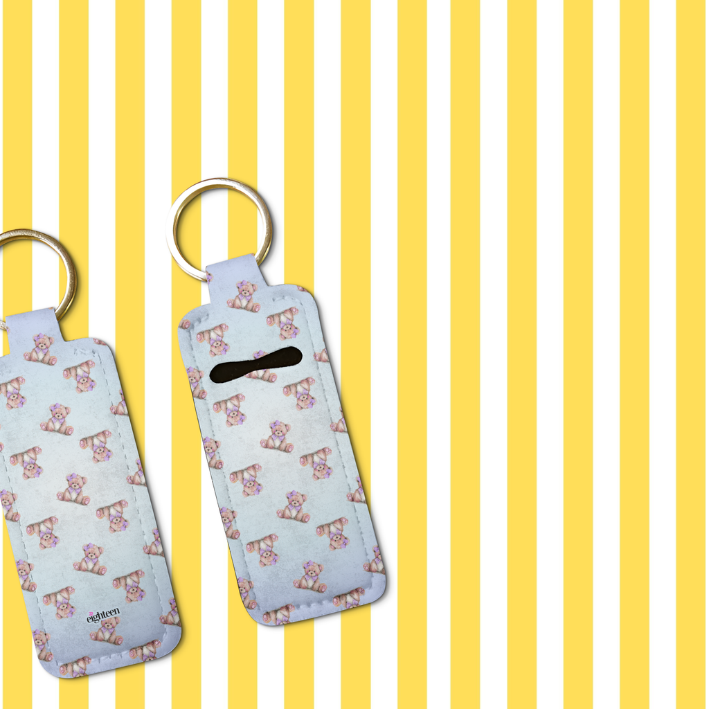 Velvet Sugar Lip Balm Pouch Keychain