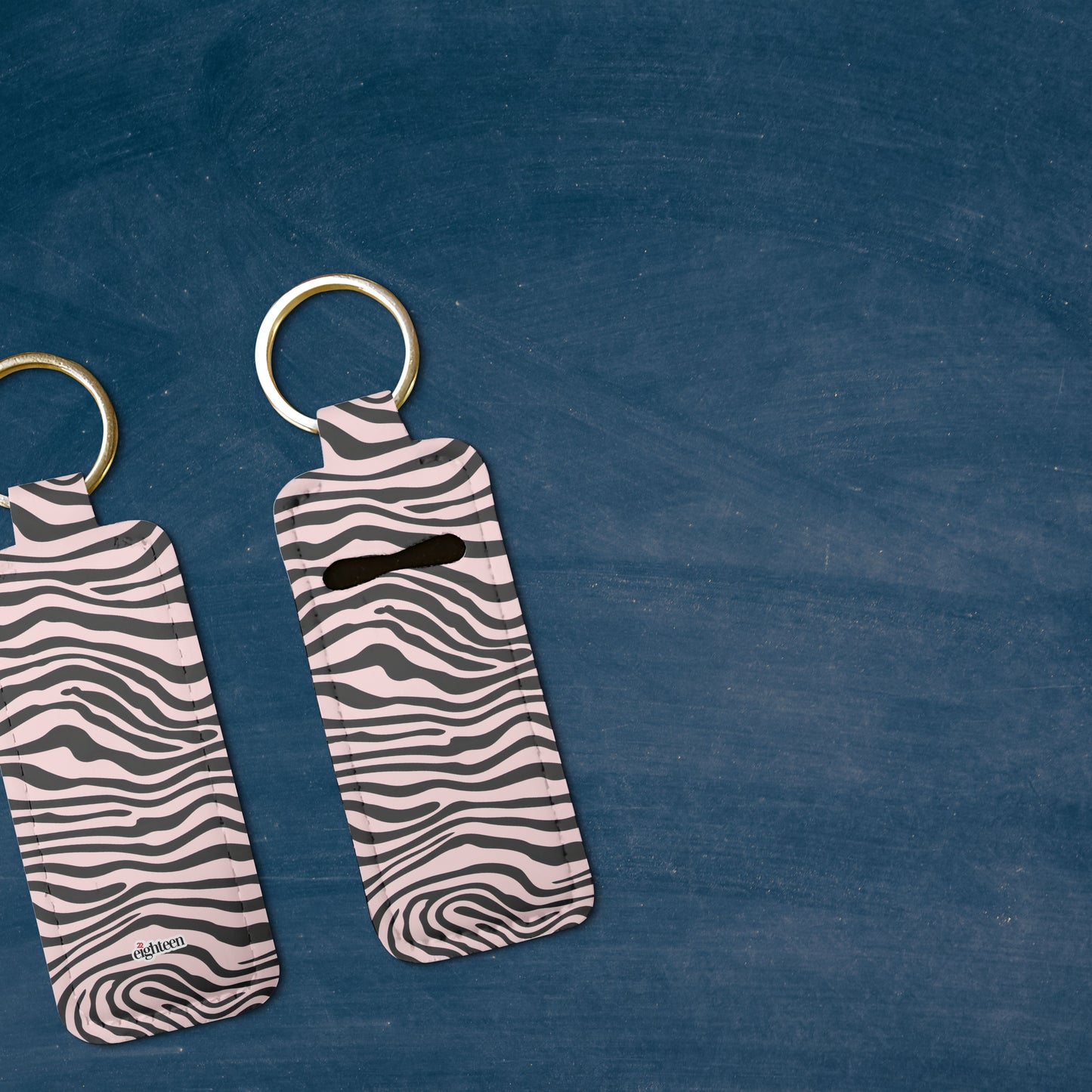 Saharan Stripe Lip Balm Pouch Keychain