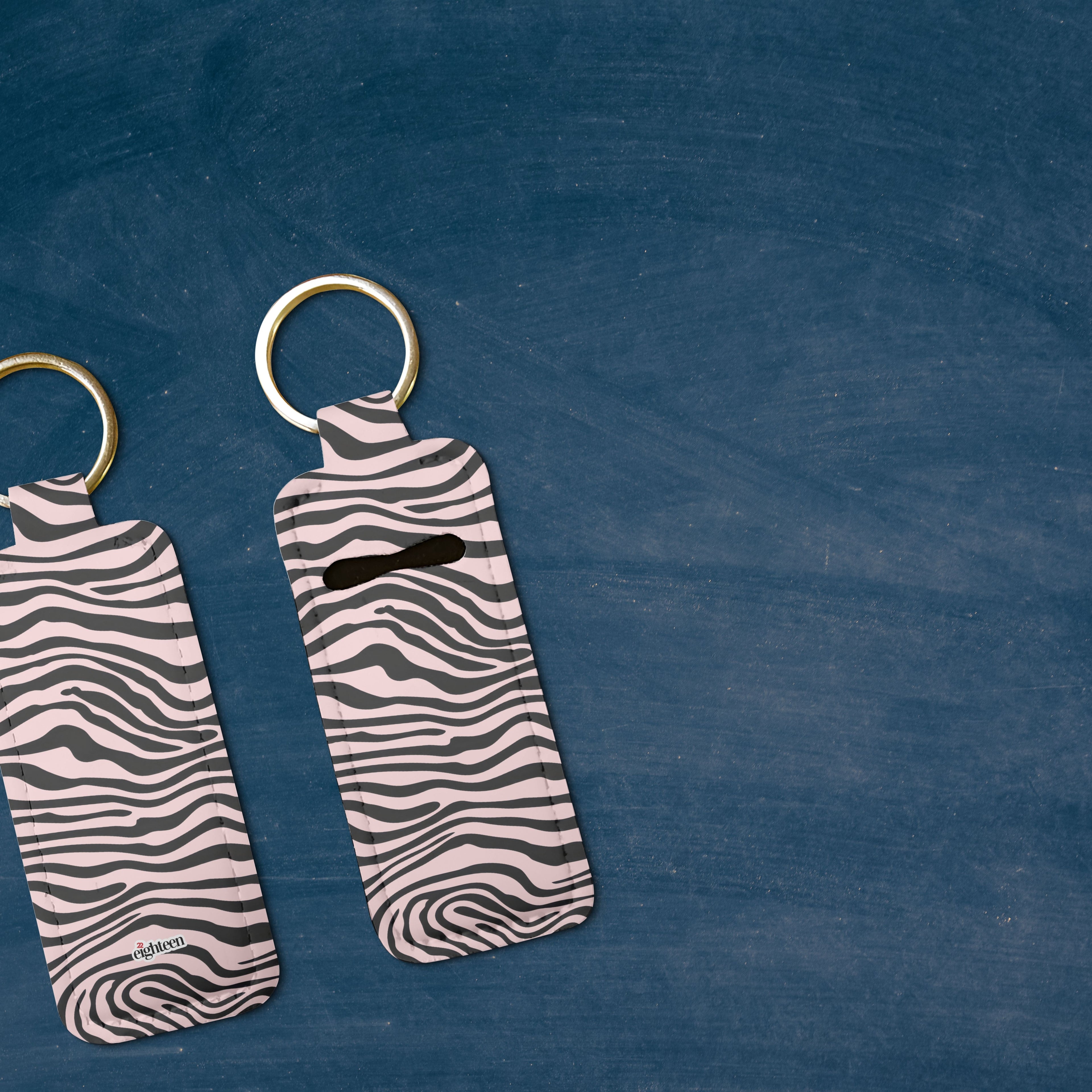 Saharan Stripe Lip Balm Pouch Keychain