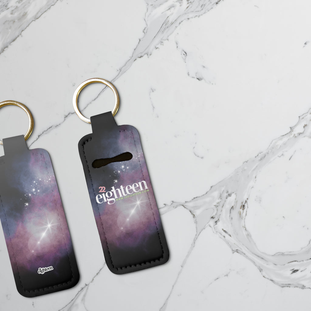 Custom Lip Balm Pouch Keychain
