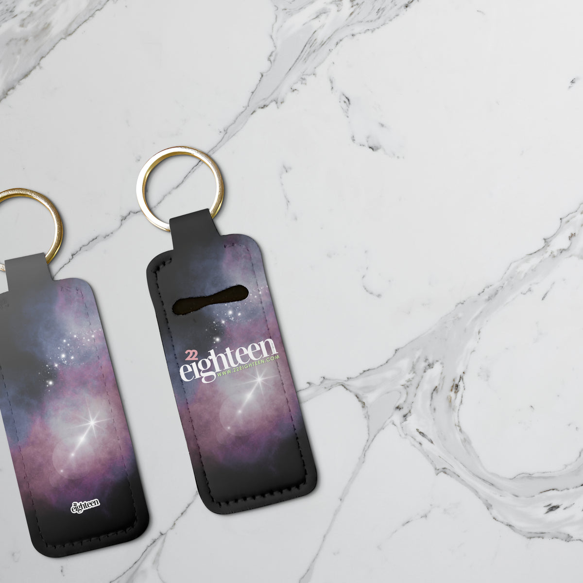 Custom Lip Balm Pouch Keychain