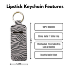 Saharan Stripe Lip Balm Pouch Keychain