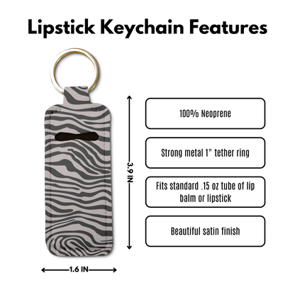 Saharan Stripe Lip Balm Pouch Keychain