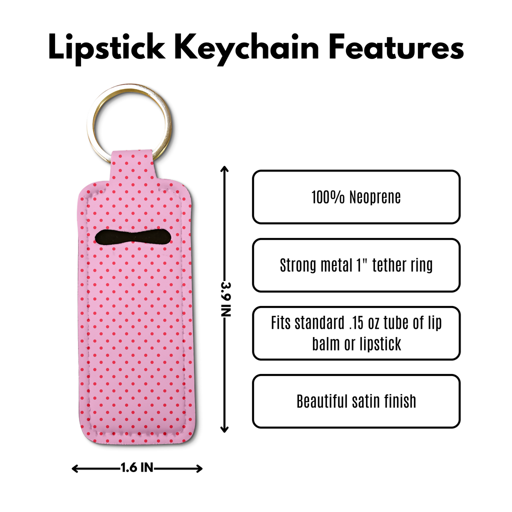 Love Dotty Lip Balm Pouch Keychain