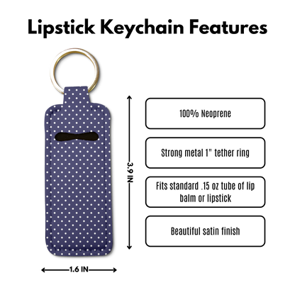 Dotty Lip Balm Pouch Keychain